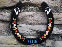 Hand Painted Horseshoes by Mary Edmunds